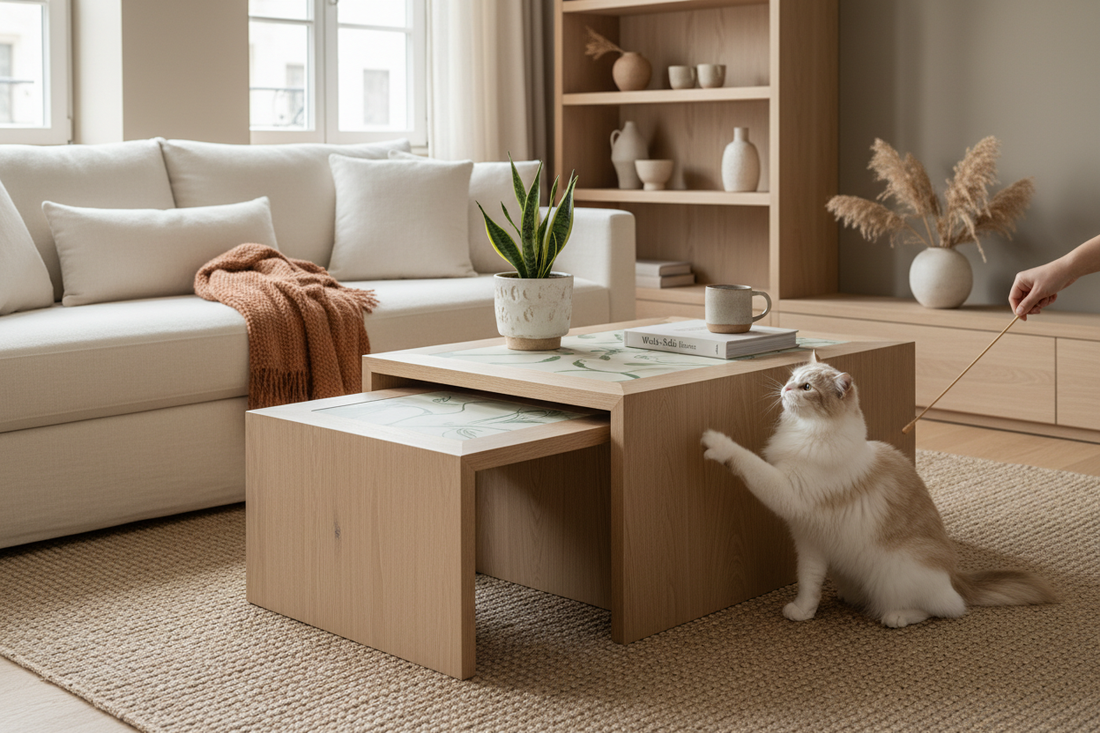 Kyoto Nesting Coffee Tables Review: Functional Art for Pet Households