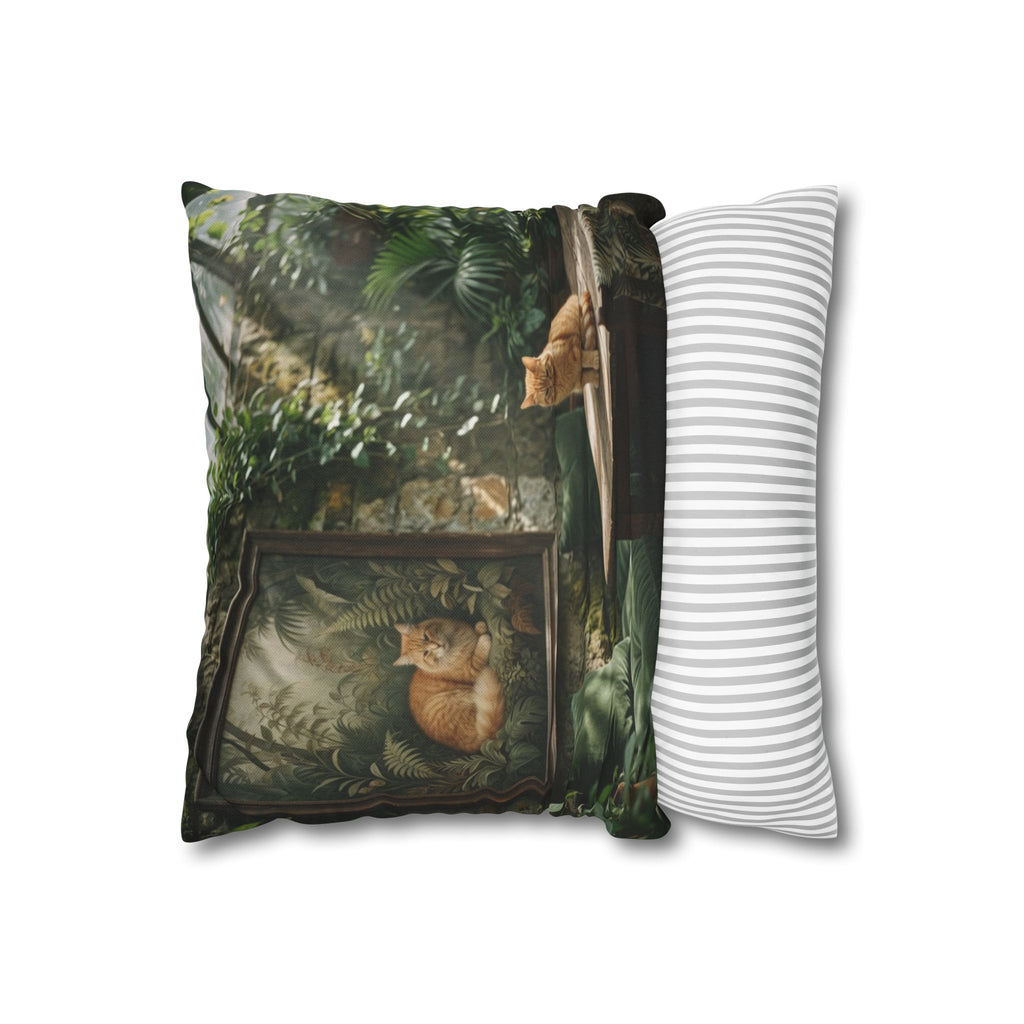 The Conservatory Cat Pillow Cover