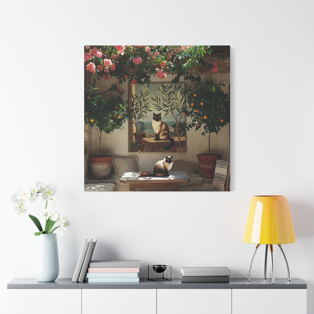 Soleil – Mediterranean Garden Cat Canvas