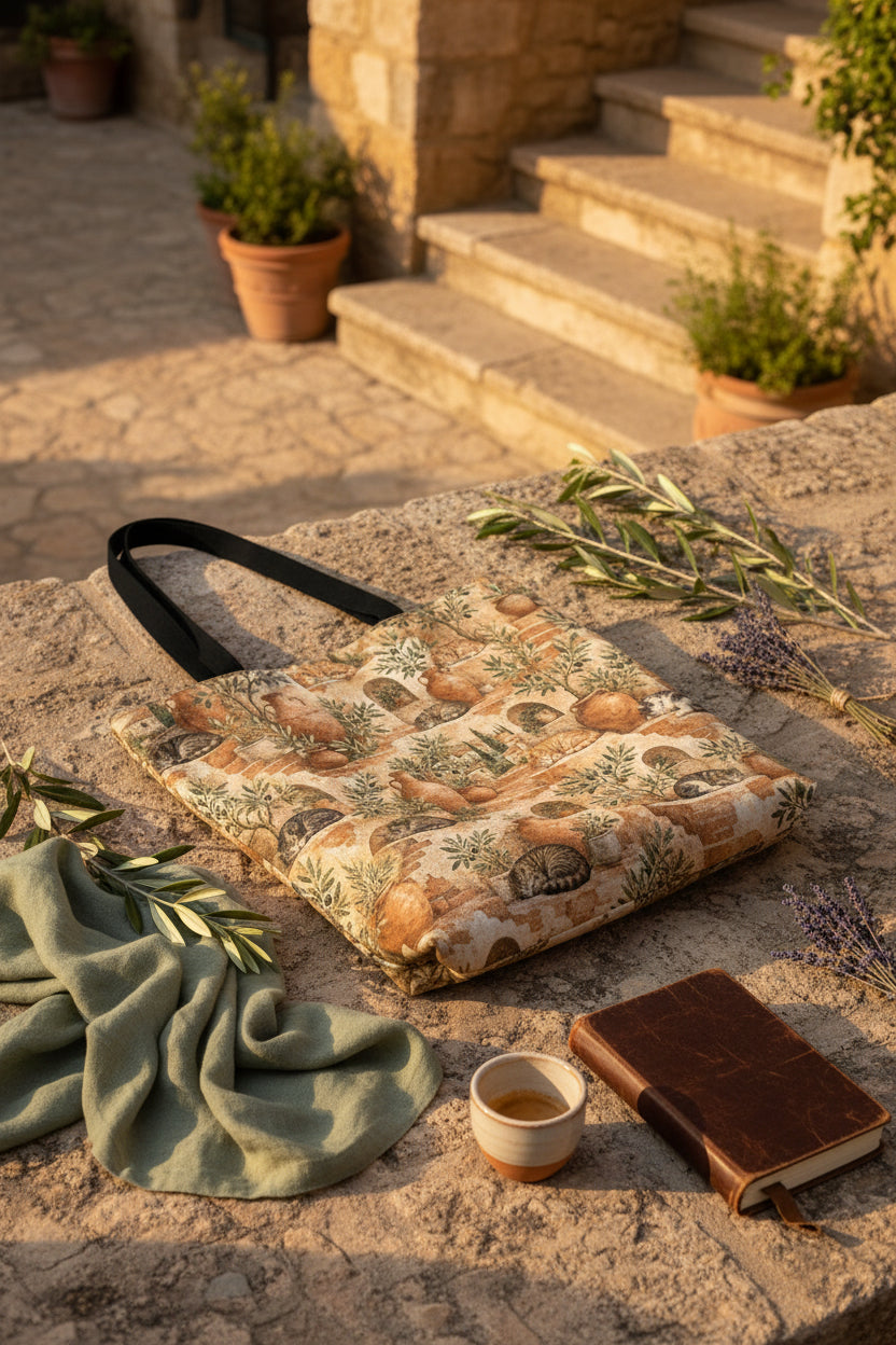 Terracotta Cat Tote