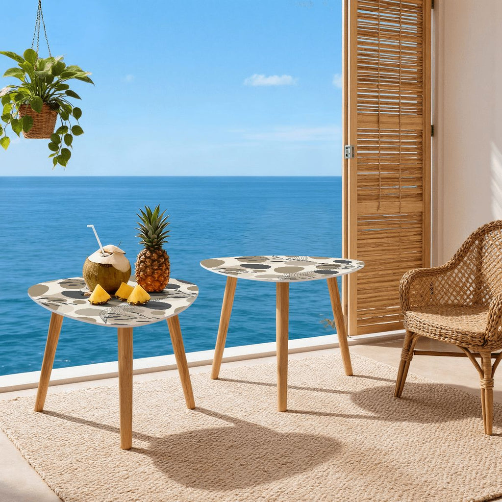 The Kyoto Minimalist Nesting Coffee Tables (Zen Pebble Edition)