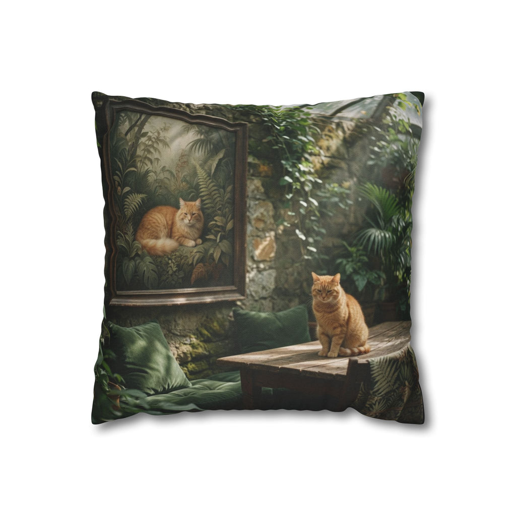 The Conservatory Cat Pillow Cover