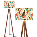 Atomic Cat Tripod Floor Lamp | Mid-Century Modern Cat Print Lamp