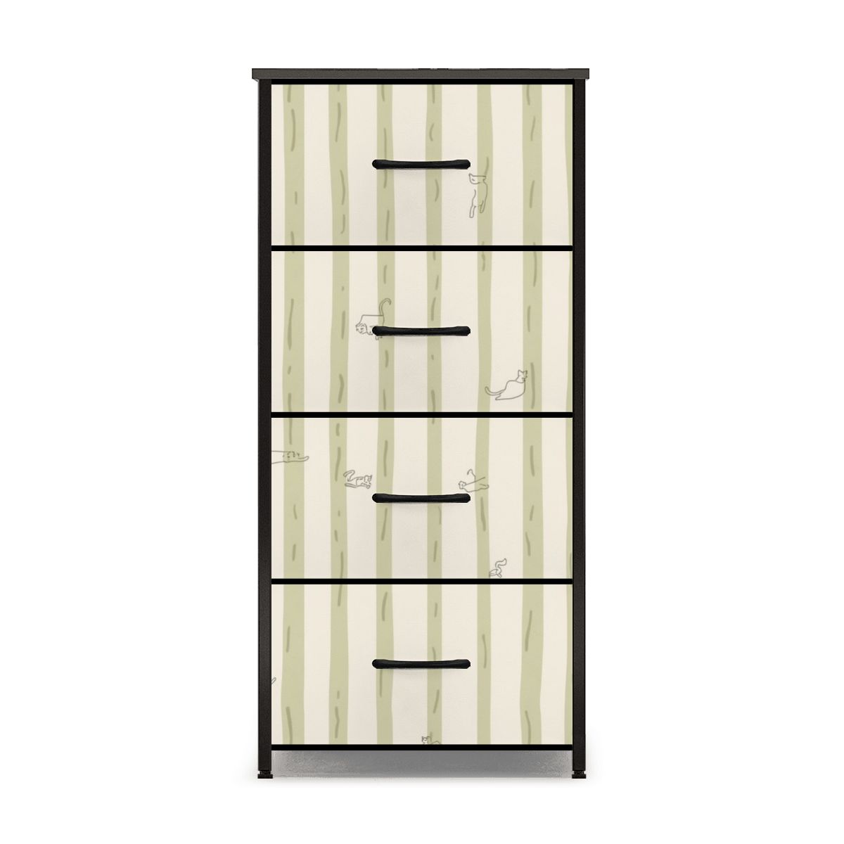 The Maeve 4-Drawer Slim Chest & Dresser (Linear Mew Edition)