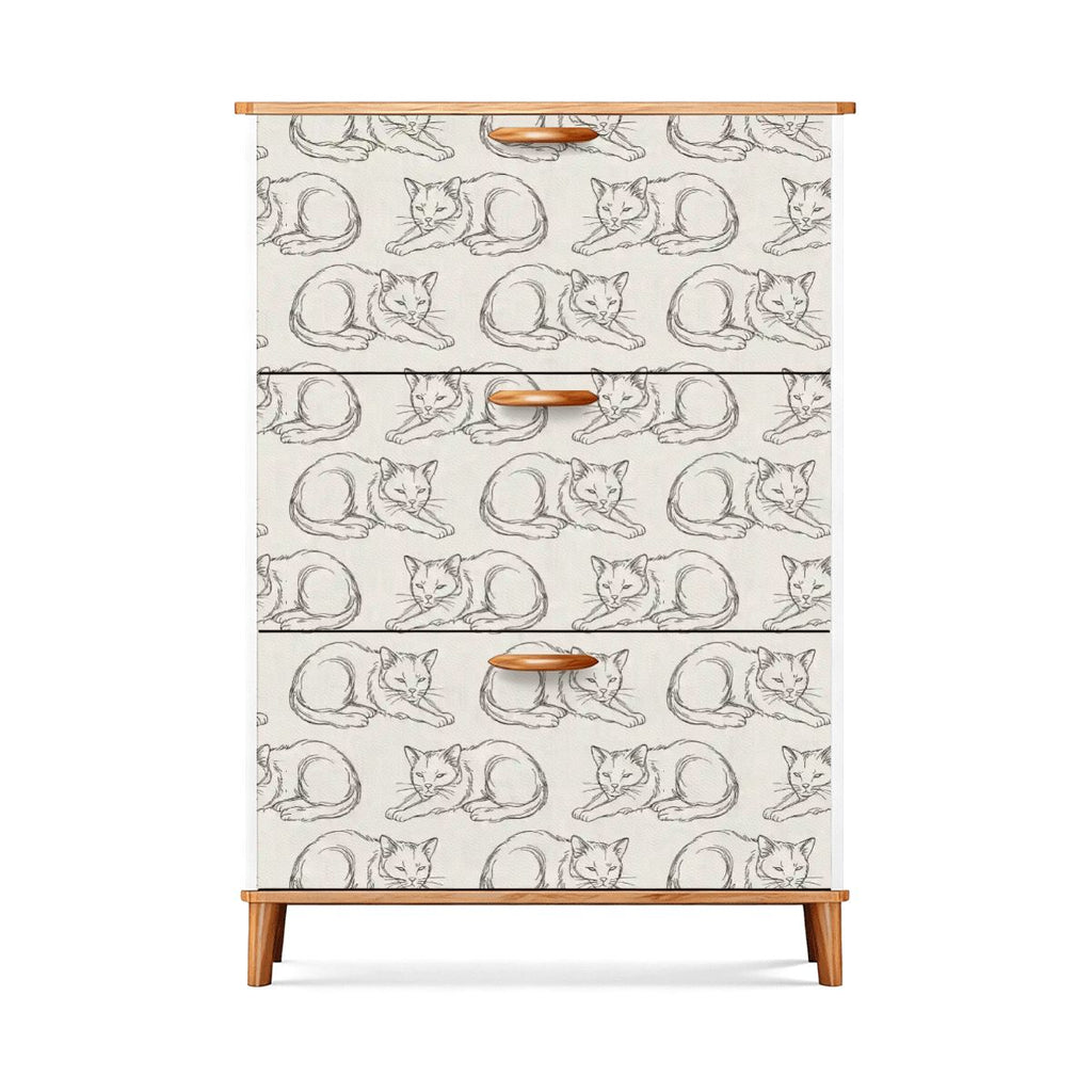 The Maeve 3-Door Entryway Console & Pet Organizer (Sleepy Mew Edition)