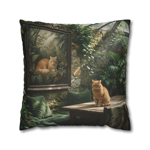 Spun Polyester Square Pillowcase