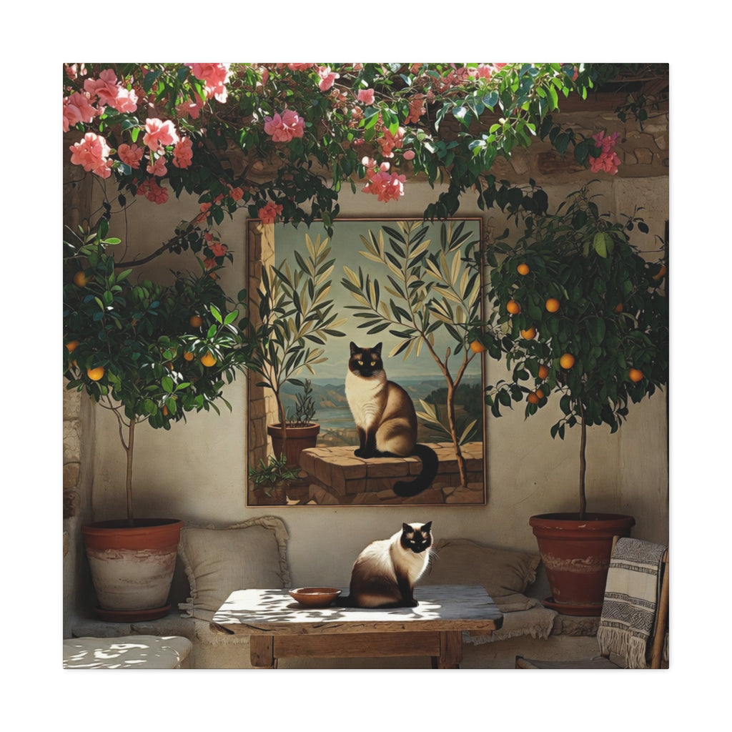 Soleil – Mediterranean Garden Cat Canvas