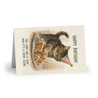 "The Cake Was a Loaf" Funny Cat Birthday Card