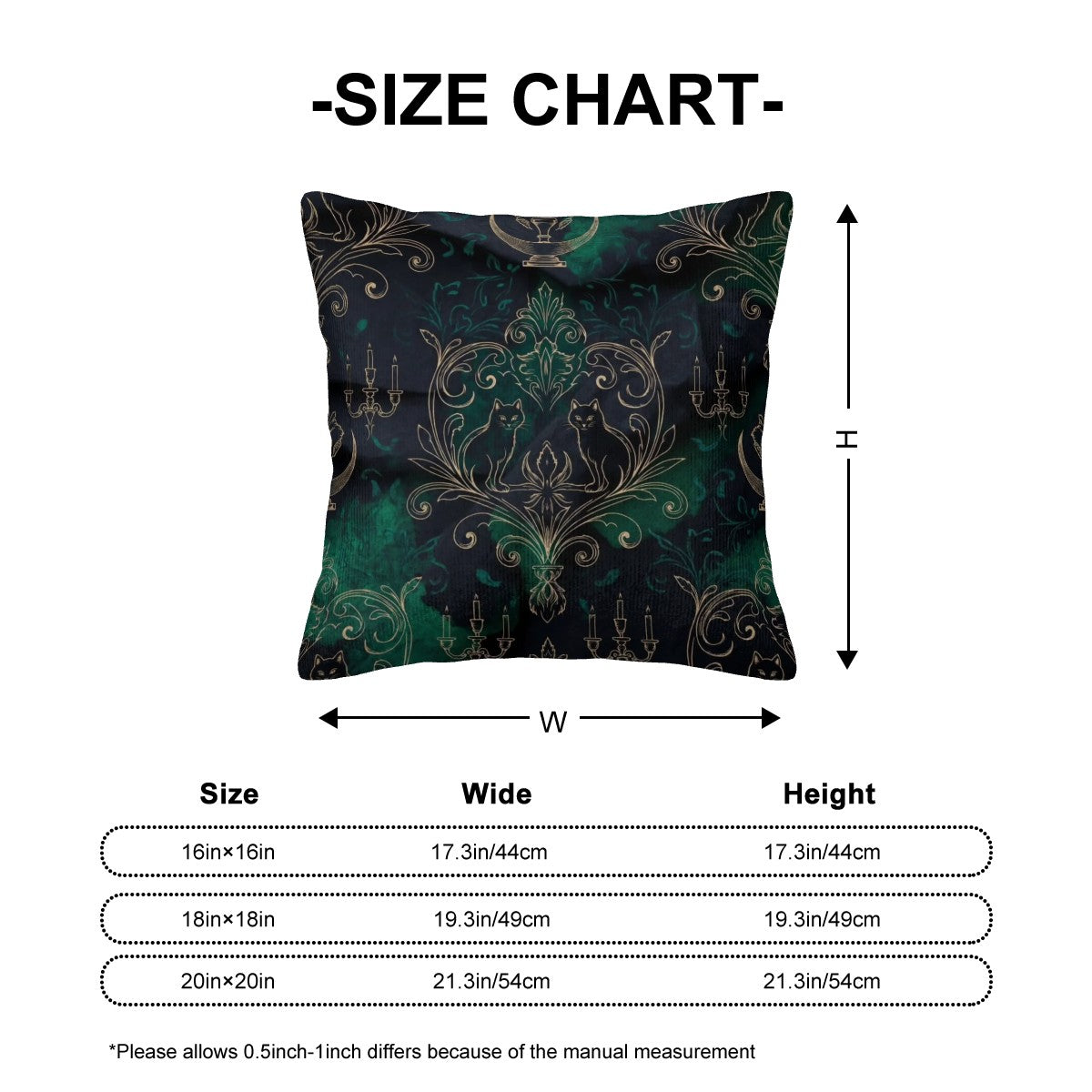 Noir Corduroy Pillow