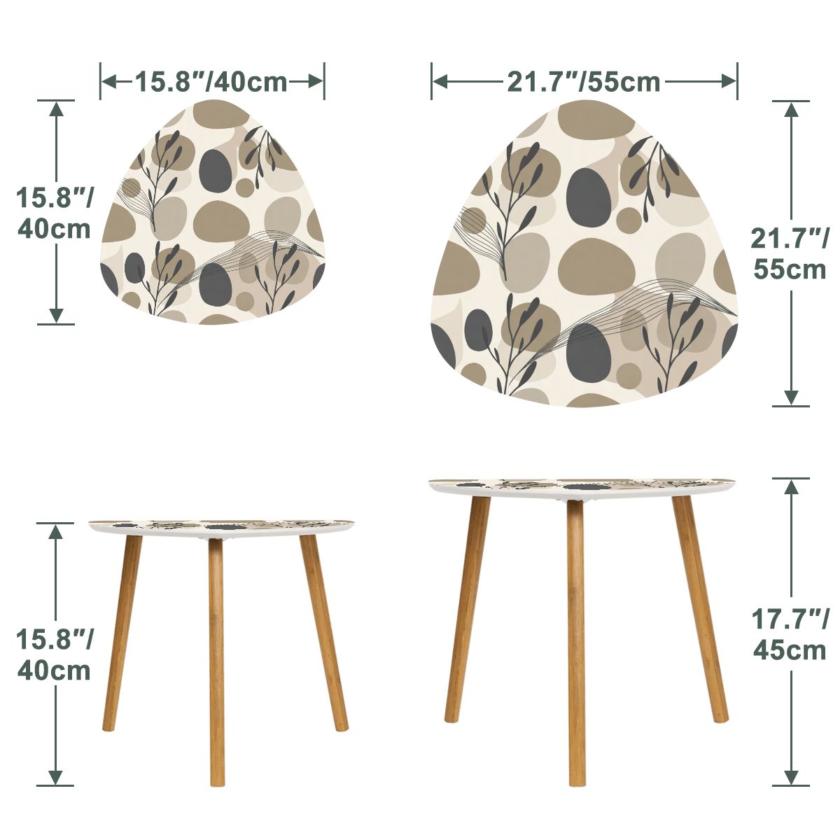 The Kyoto Minimalist Nesting Coffee Tables (Zen Pebble Edition)