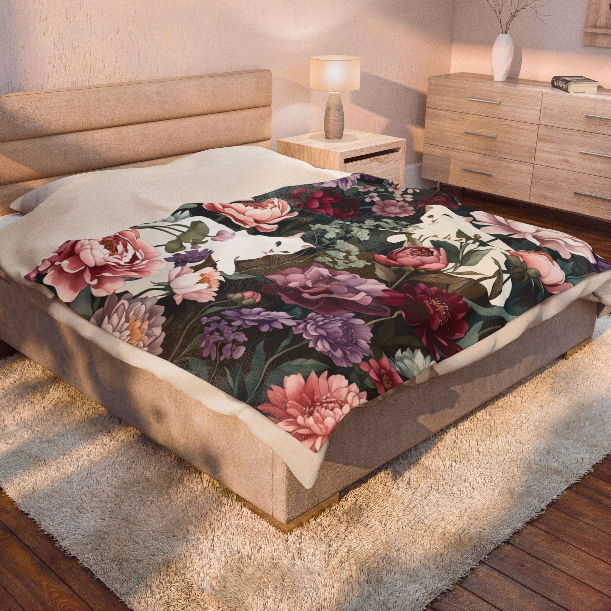 Floral Cat Blanket