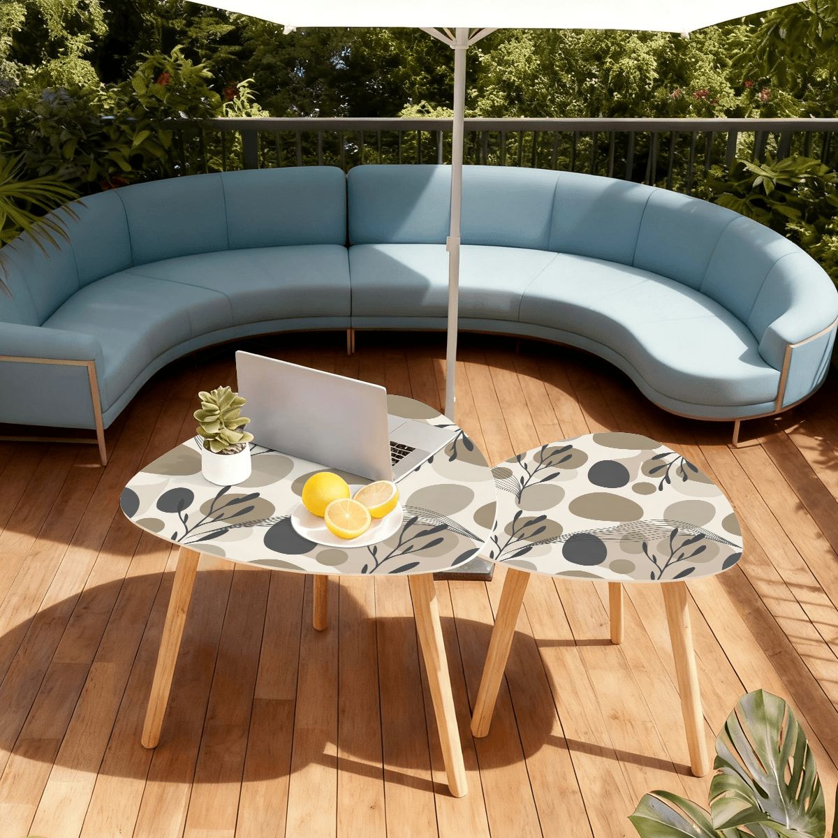 The Kyoto Minimalist Nesting Coffee Tables (Zen Pebble Edition)