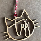 Personalized Cat Christmas Ornament