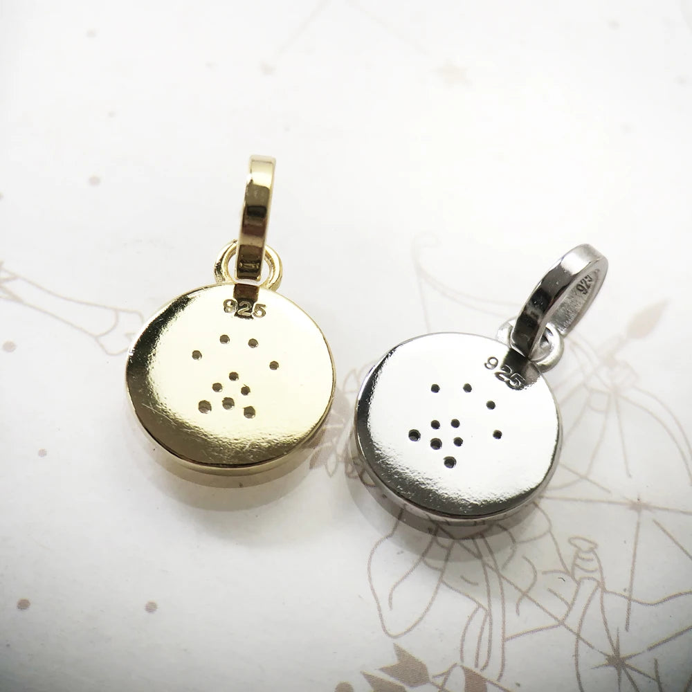 Paws | Cat Paw Disc Pendant | 925 Sterling Silver Cat Lover Necklace