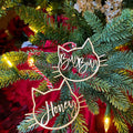 Personalized Cat Christmas Ornament
