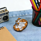 Orange Cat Energy Enamel Pin
