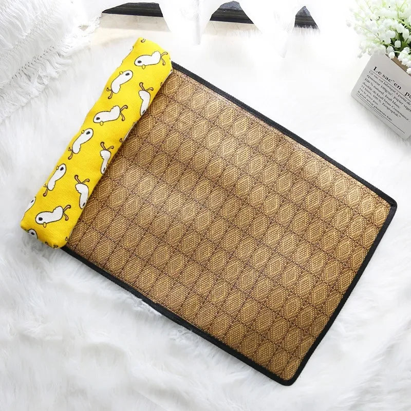 Natural Rattan Cat Cooling Mat