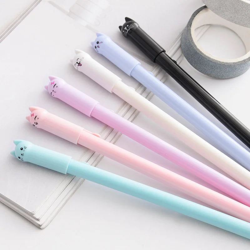 Cat Ear Gel Pen Set