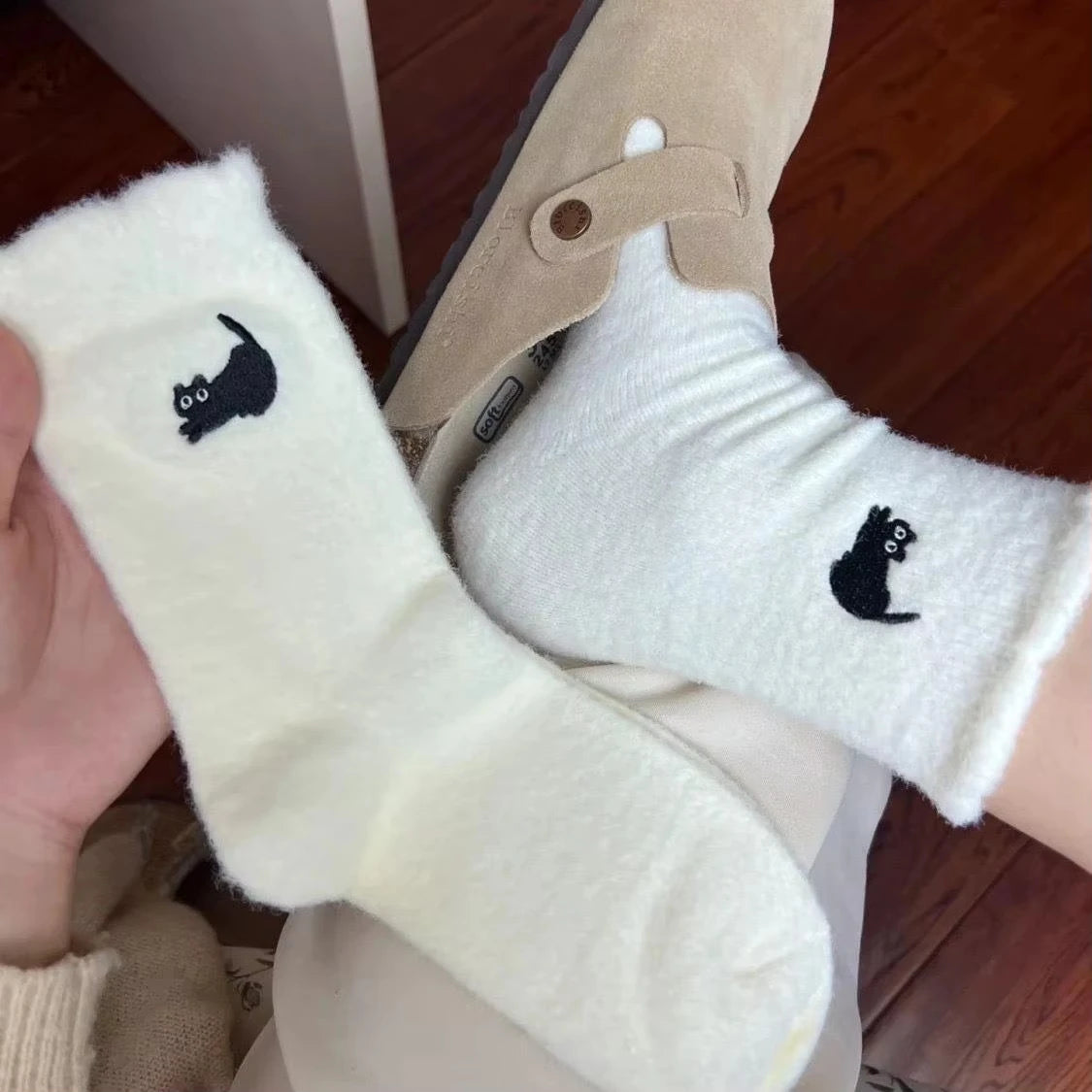 Fluffy Cat Socks