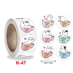Cat Thank You Sticker Roll