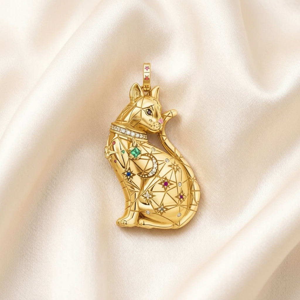 Celestial Cat Pendant