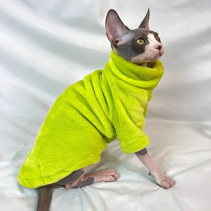 Sphynx Fleece Turtleneck Hoodie