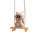 Swinging Cat Car Charm