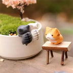 Lucky Cat Miniatures — 6-Piece Resin Kitten Set