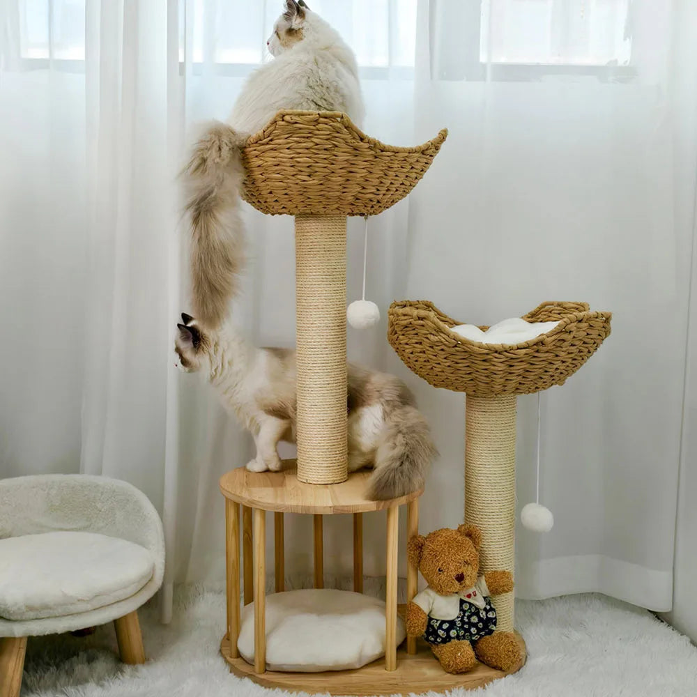 3-Tier Cat Tree | Plush Perches, Sisal Scratching Posts & Cozy Kitten Condo