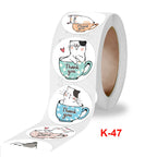 Cat Thank You Sticker Roll