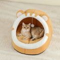 Kitten Cave Bed — Cozy Semi-Enclosed Cat House