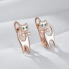 Cat Kitty Drop Earrings