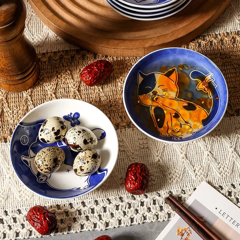 Maneki — Lucky Cat Ceramic Sauce Dish