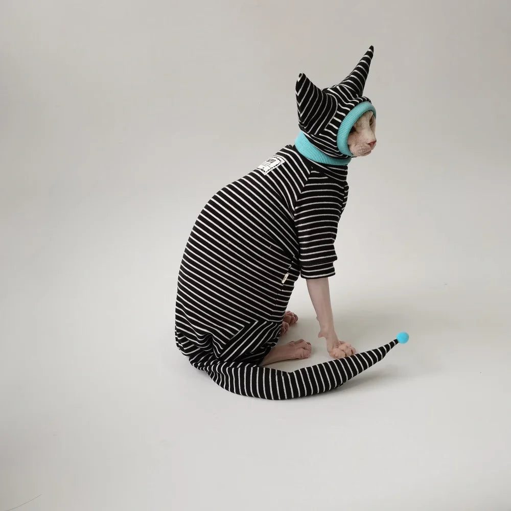 Sphynx Stripe 4-Leg Suit