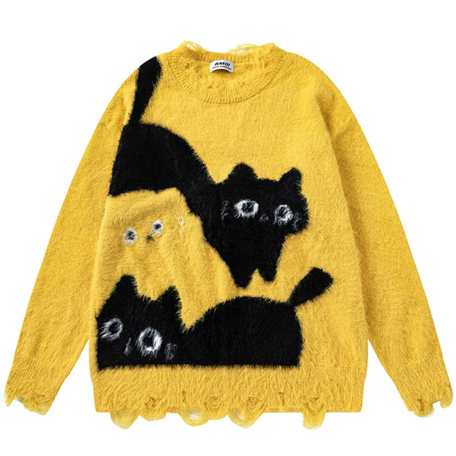 Cat Knit Pullover
