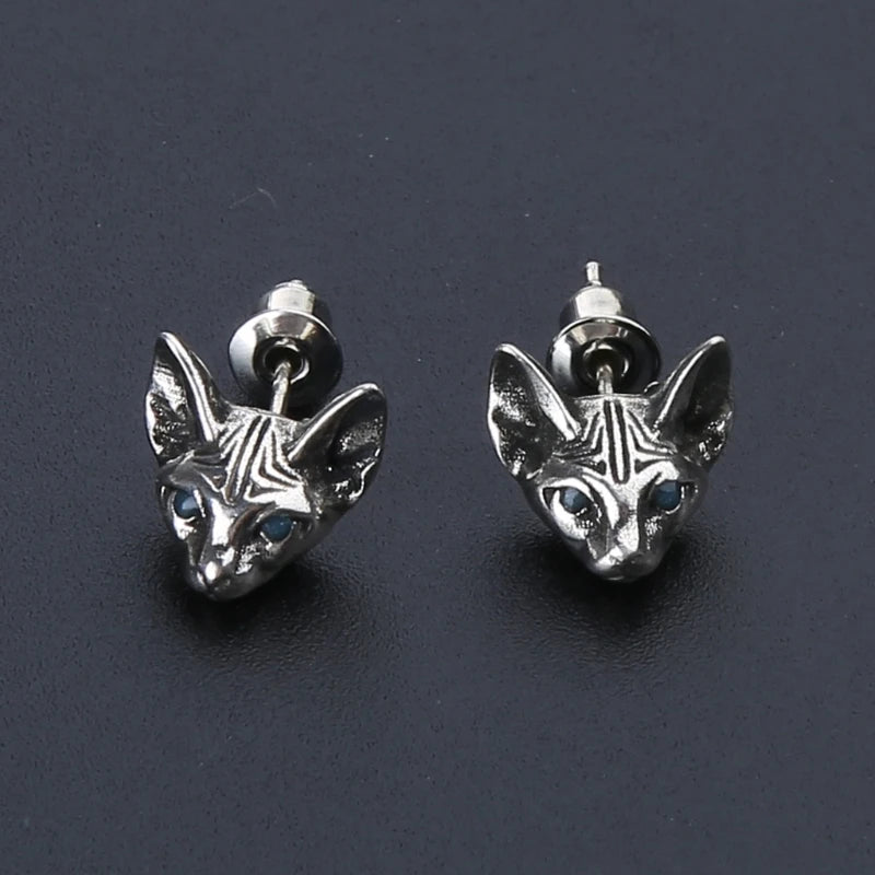 Bastet Stud Earrings