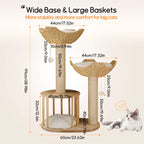 3-Tier Cat Tree | Plush Perches, Sisal Scratching Posts & Cozy Kitten Condo