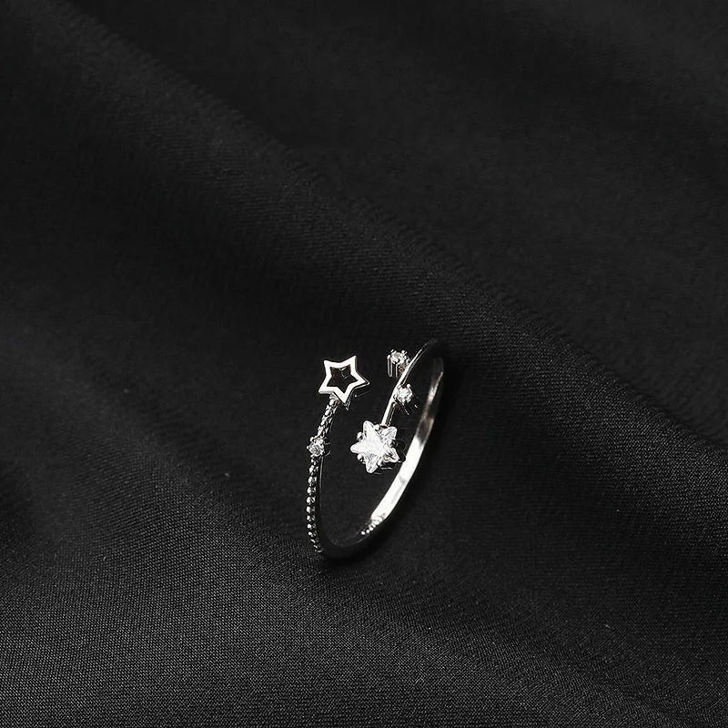 Kitty Adjustable Ring in Silver