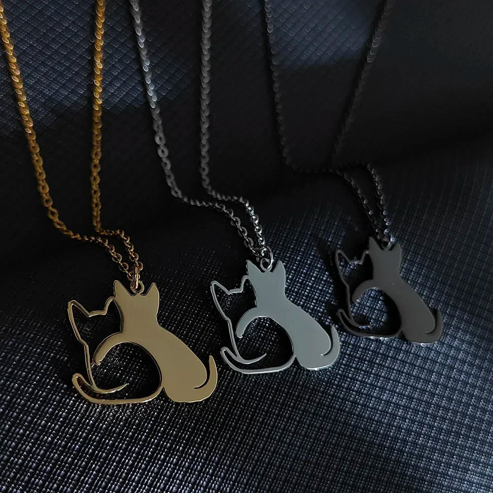 Duo Cat Necklace