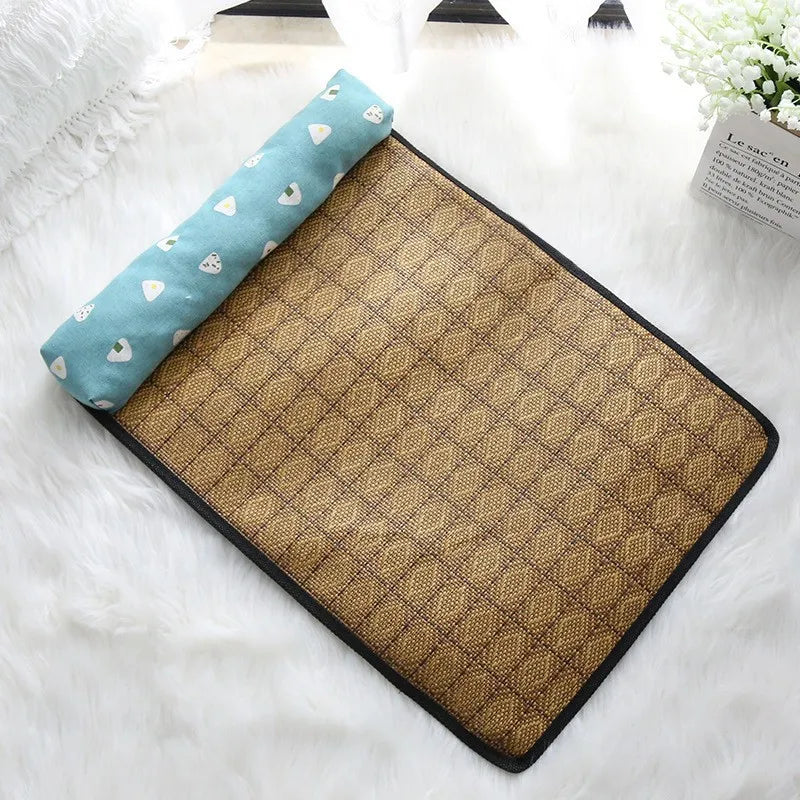 Natural Rattan Cat Cooling Mat