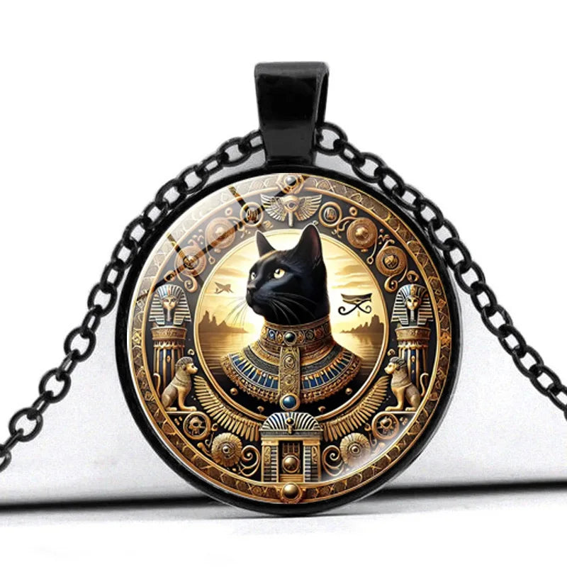 Bastet Egyptian Cat Goddess Necklace