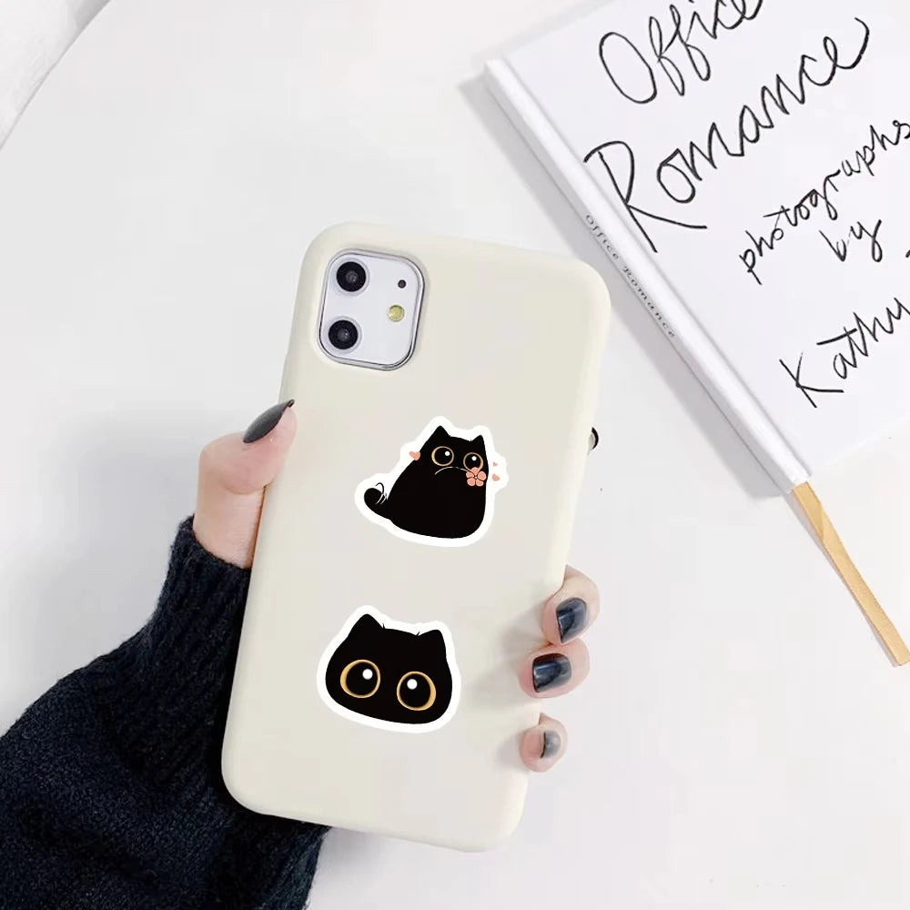 Black Cat Sticker Roll
