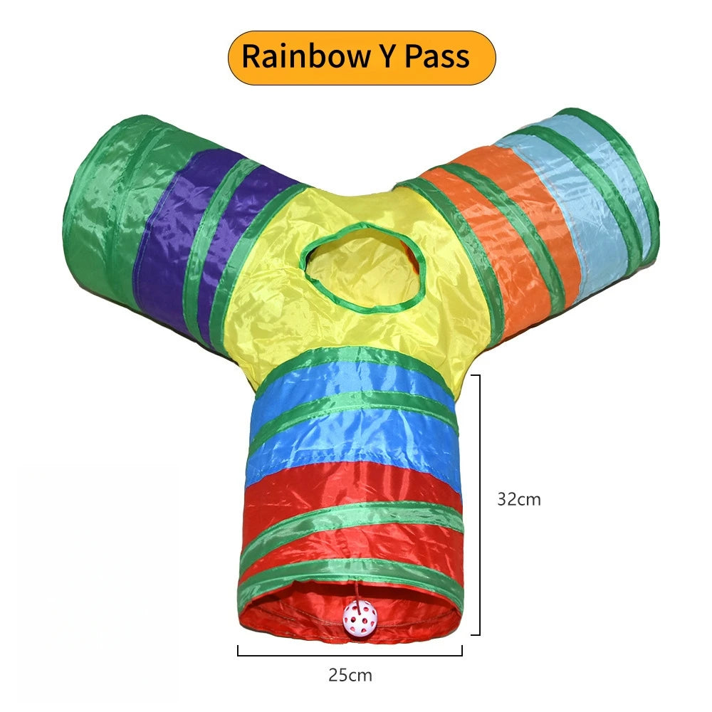 Foldable Cat Tunnel Toy