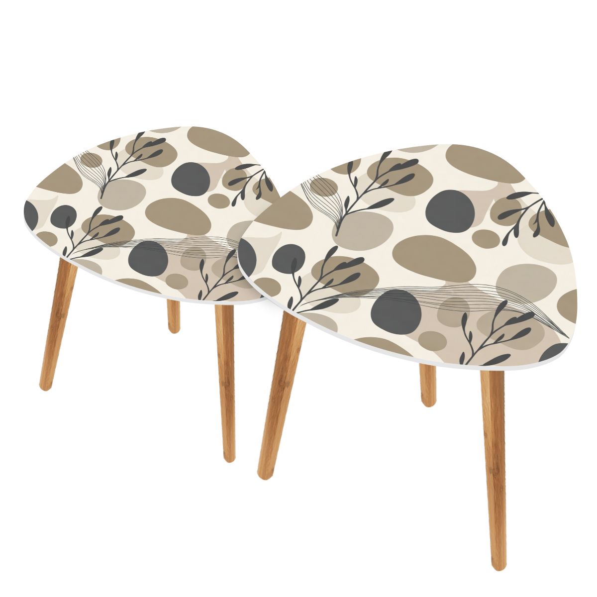 The Kyoto Minimalist Nesting Coffee Tables (Zen Pebble Edition)