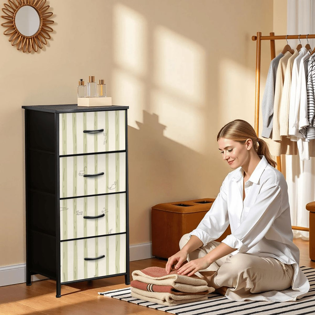The Maeve 4-Drawer Slim Chest & Dresser (Linear Mew Edition)