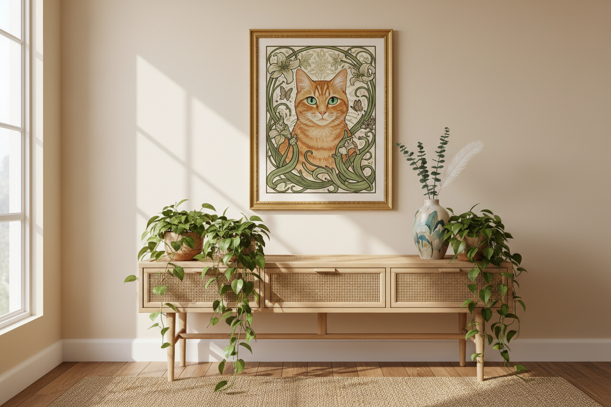 The Conservatory — Custom Cat Portrait