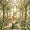 The Conservatory — Custom Cat Portrait