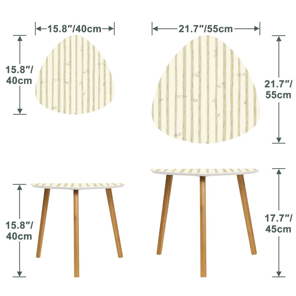 The Kyoto Minimalist Nesting Coffee Tables (Linear Mew Edition)