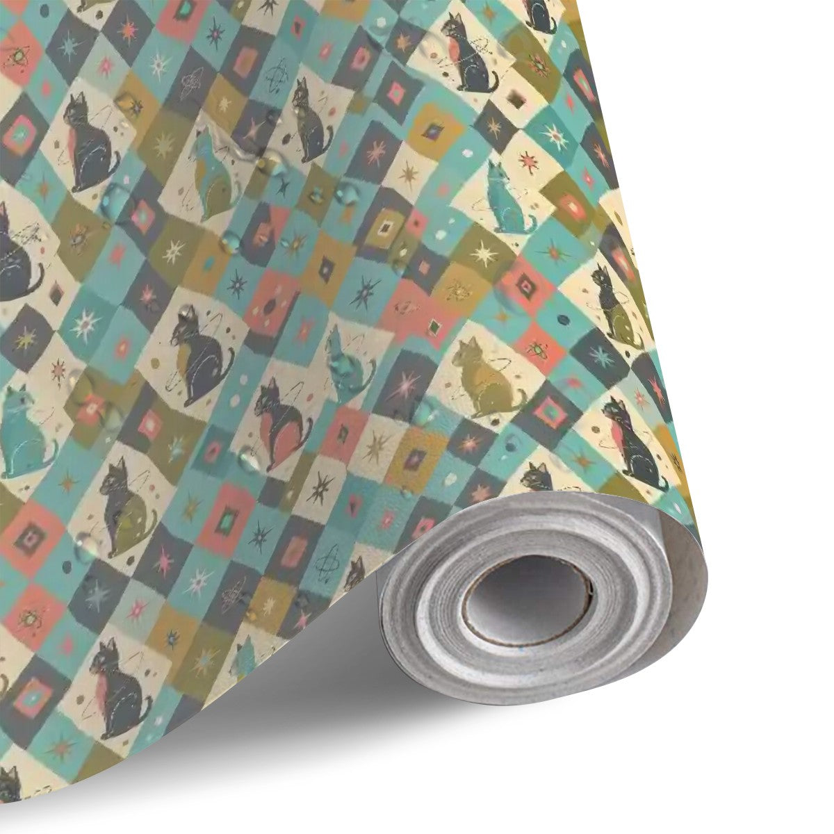 Mosaic Cat Peel & Stick Wallpaper