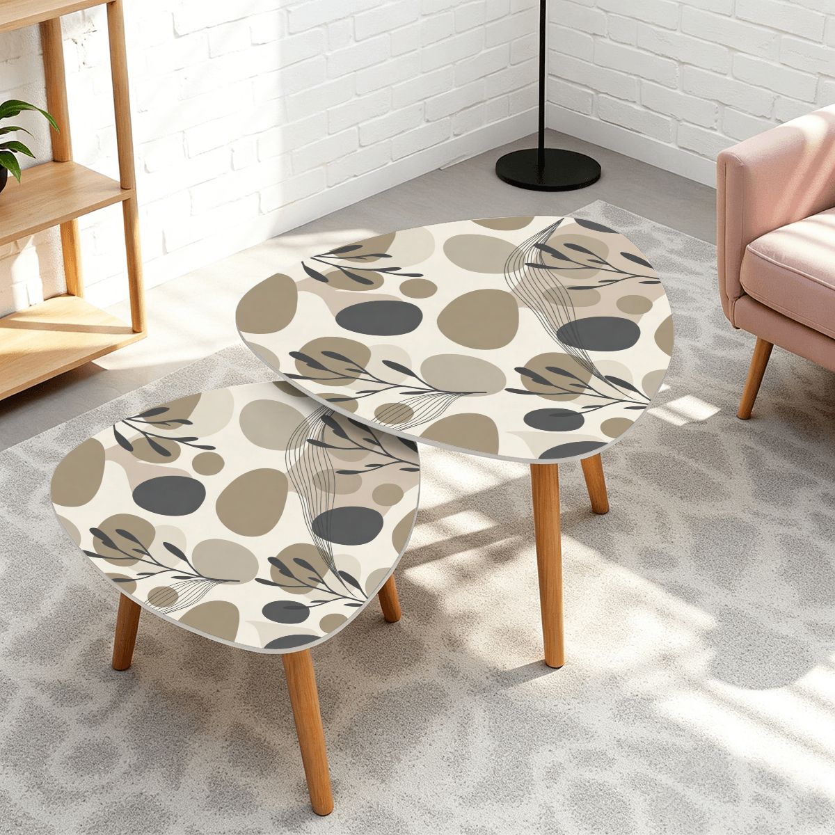 The Kyoto Minimalist Nesting Coffee Tables (Zen Pebble Edition)